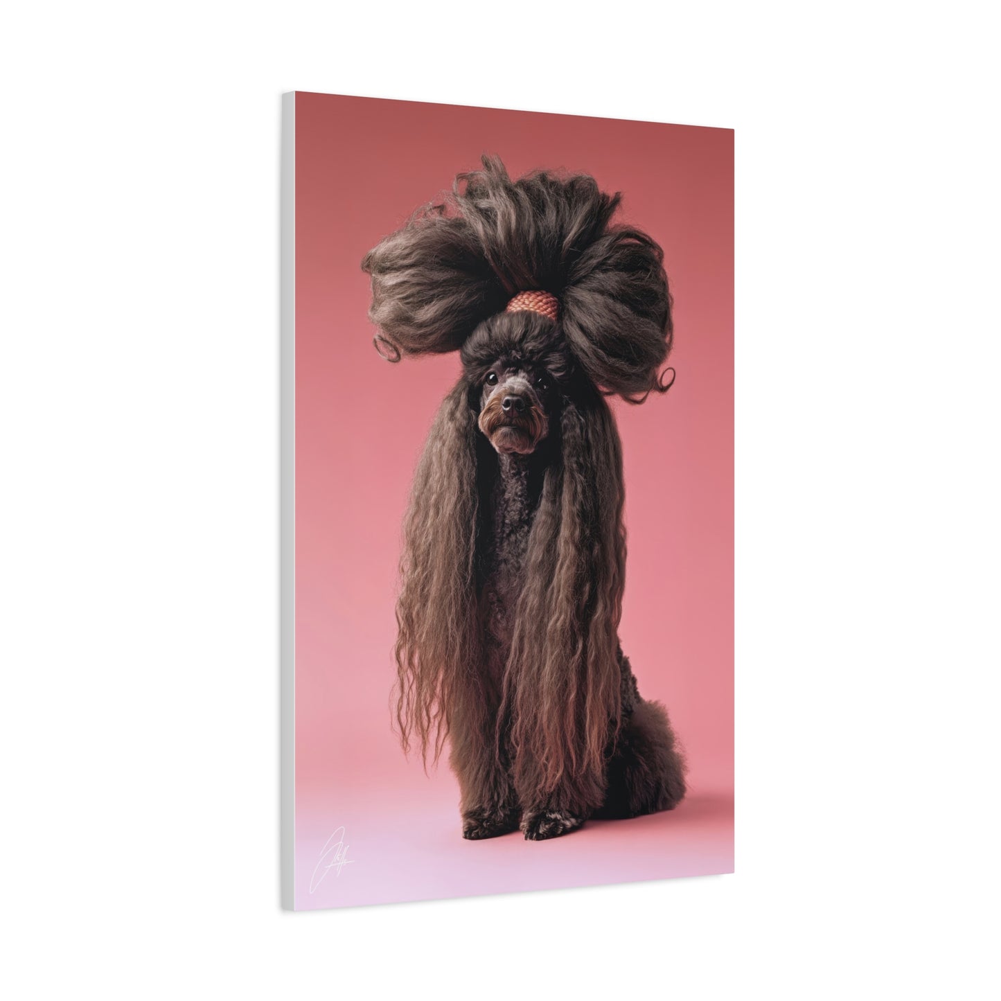 Canvas Print - Poodle - 002 - by Jeff O'Neal
