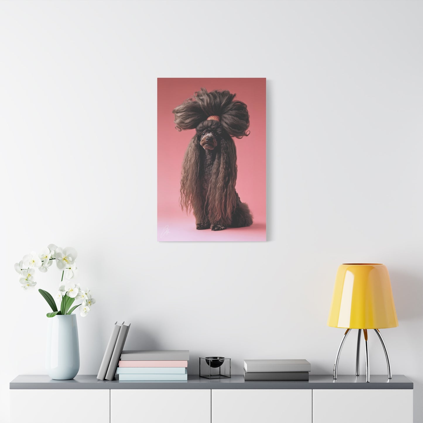 Canvas Print - Poodle - 002 - by Jeff O'Neal