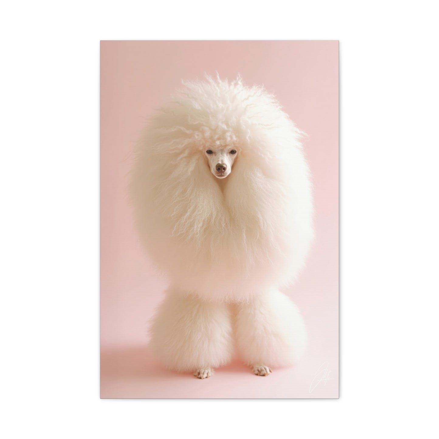 Canvas Print - Poodle - 001 - by Jeff O'Neal