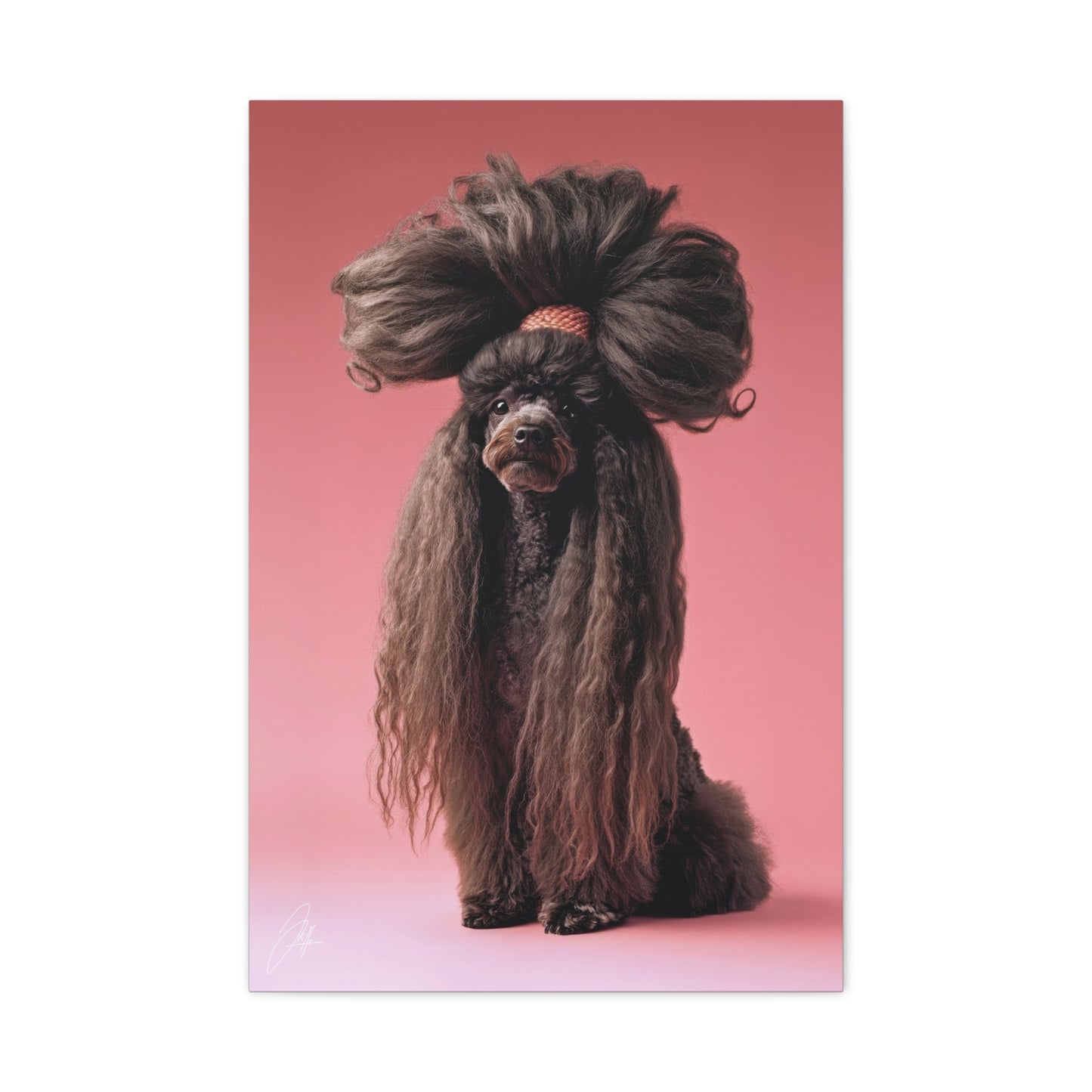 Canvas Print - Poodle - 002 - by Jeff O'Neal