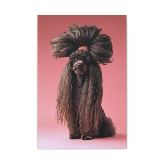 Canvas Print - Poodle - 002 - by Jeff O'Neal